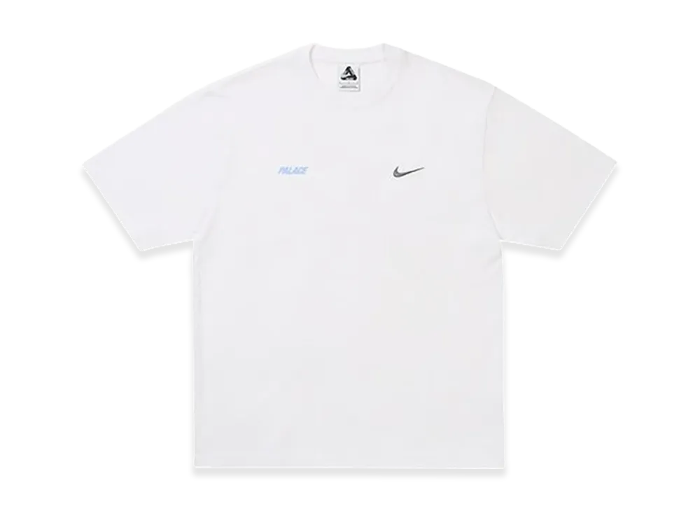 PALACE x Nike Font Swoosh T Shirt "White"