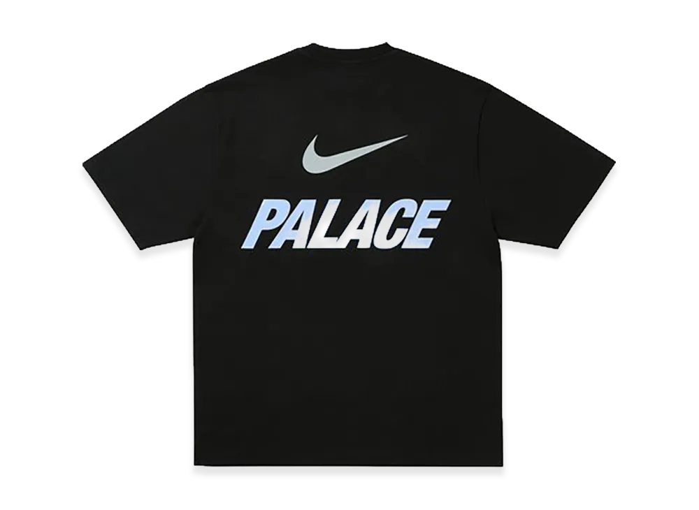 PALACE x Nike Font Swoosh T Shirt "Black"