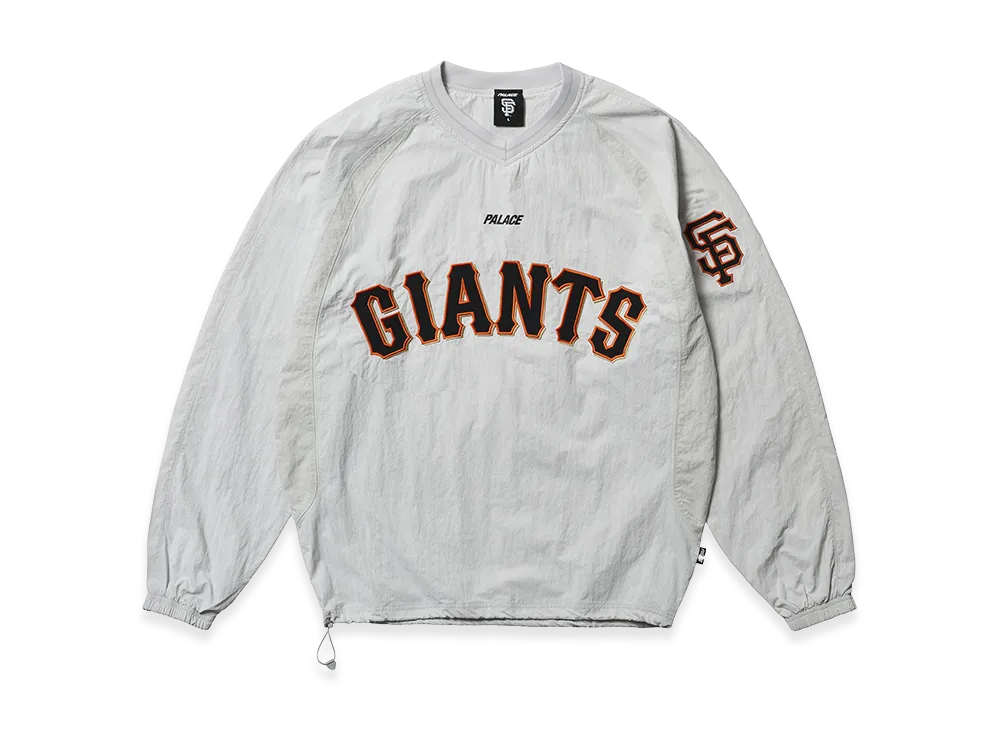 PALACE x San Francisco Giants Shell Crew "Grey 1 V2"