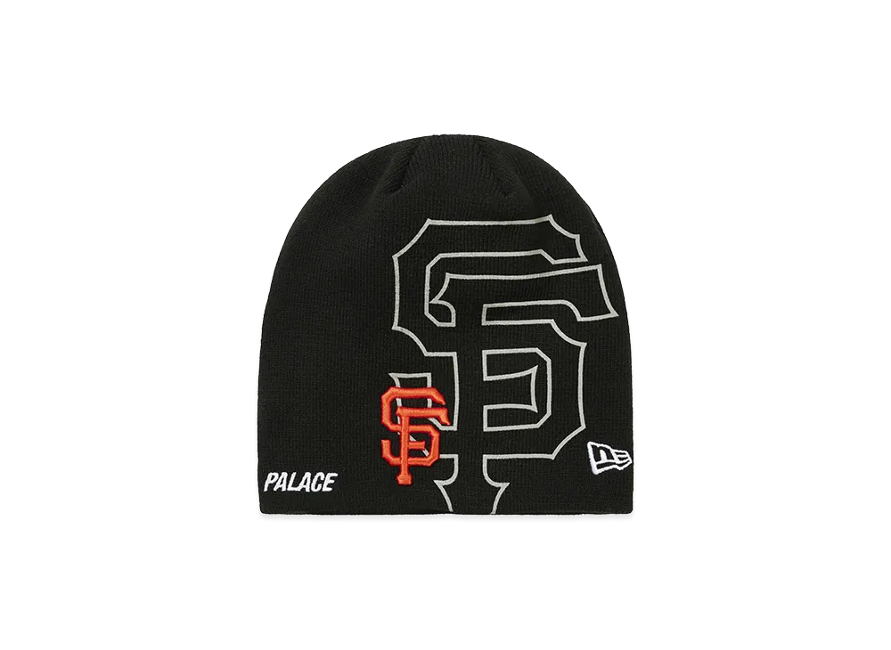 PALACE x San Francisco Giants x NEW ERA Nein Cuff Beanie "Black"