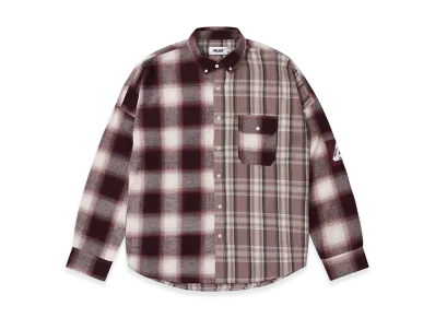 PALACE Patchy Flannel Shirt "Red"