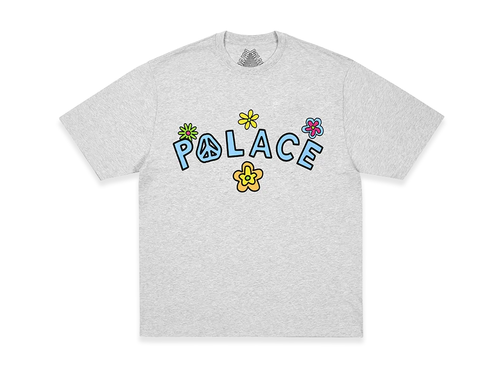 PALACE Me Myself And Tri T-Shirt "Grey Marl"