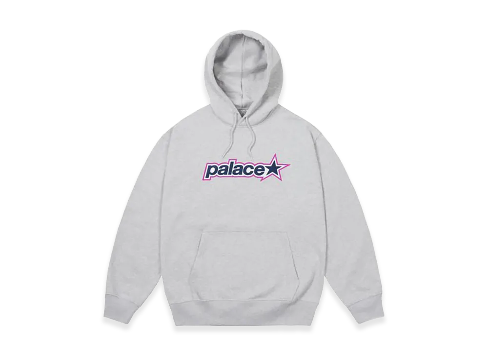 PALACE P Star Hood "Grey Marl"