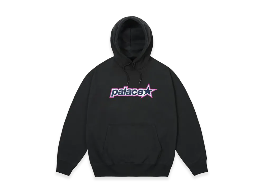 PALACE P Star Hood "Black"