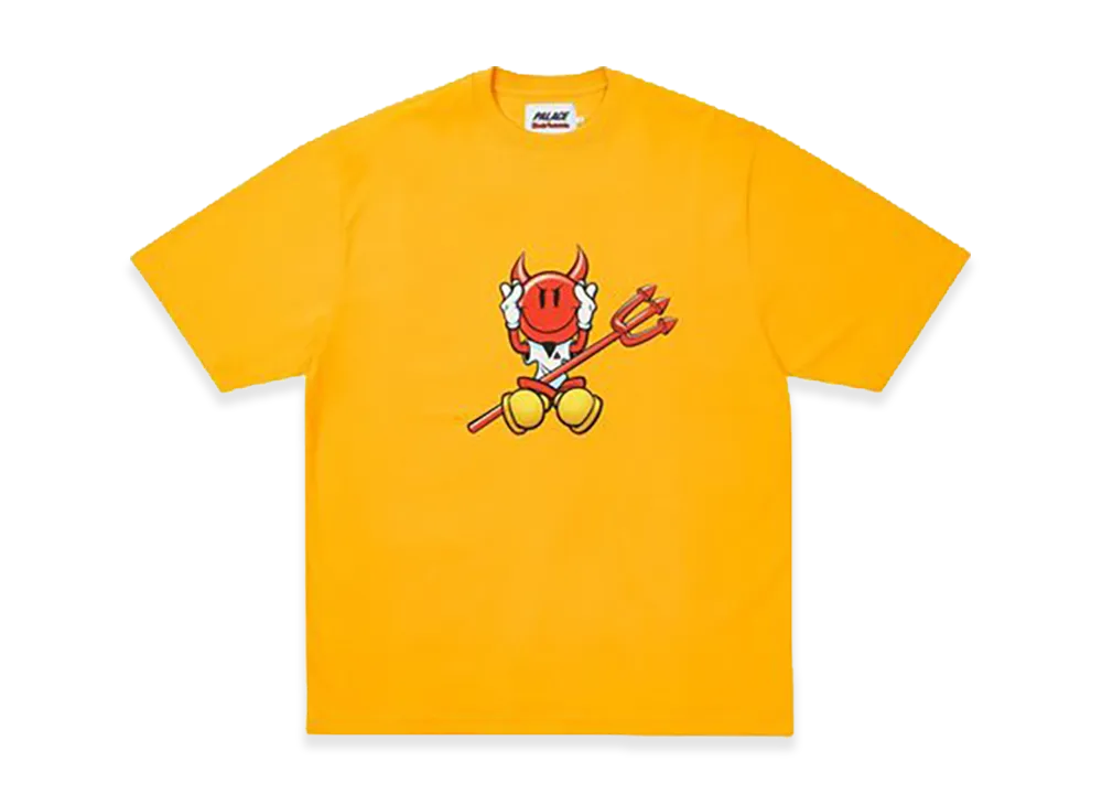 PALACE x WORLD INDUSTRIES T Shirt "Yellow"
