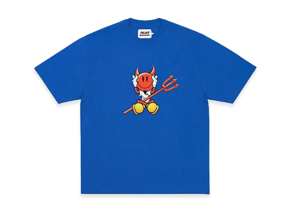 PALACE x WORLD INDUSTRIES T Shirt "Blue"