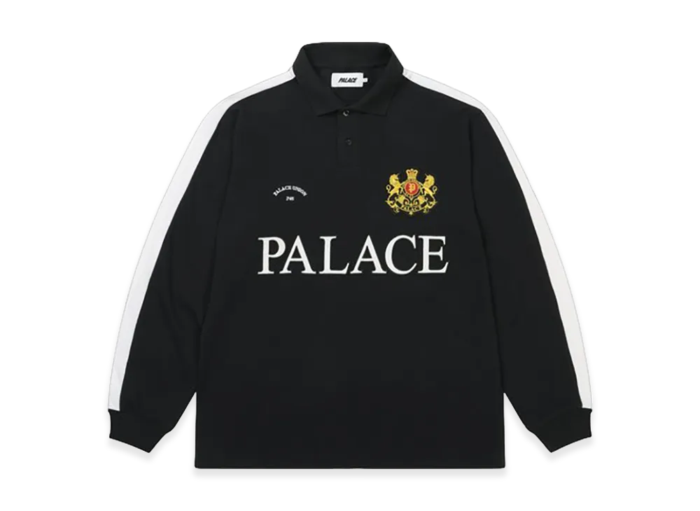 PALACE Established Longsleeve Polo "Black"