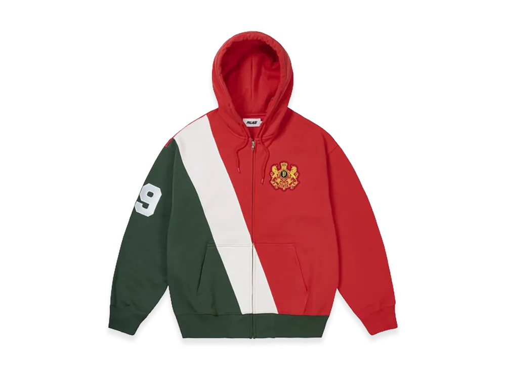 PALACE Established Zip Hood "Red"