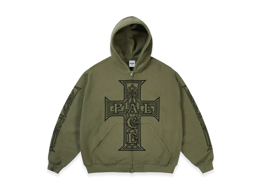 PALACE Y So Cross Pigment Hood "The Deep Green"