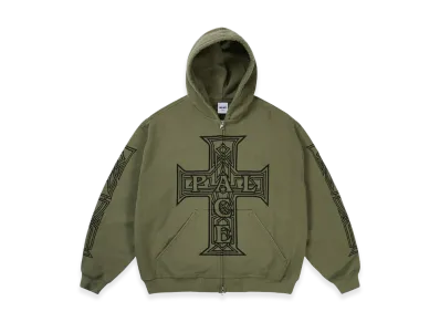PALACE Y So Cross Pigment Hood "The Deep Green"