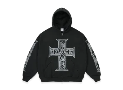 PALACE Y So Cross Pigment Hood "Black"