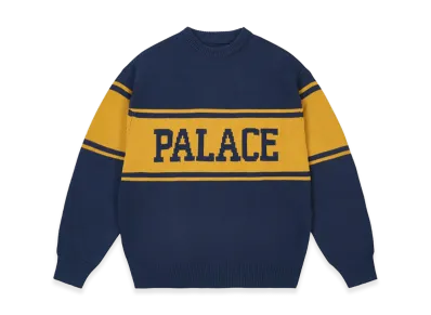 PALACE College Stripe Knit "Navy"