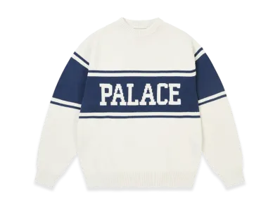 PALACE College Stripe Knit "White"