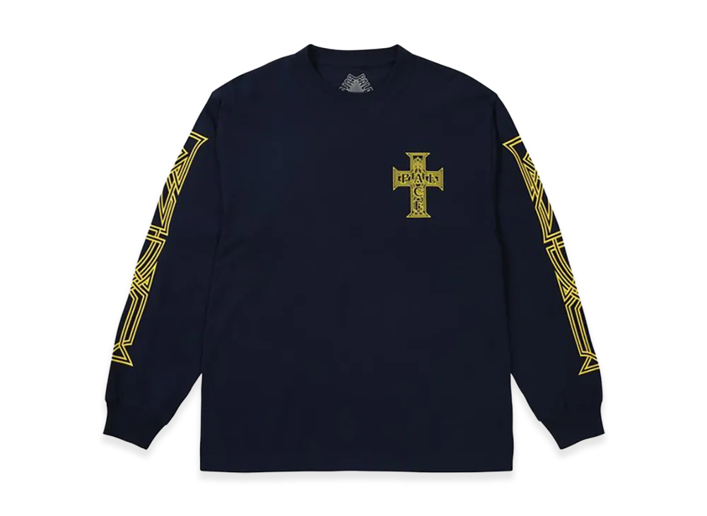 PALACE Y So Cross Longsleeve "Navy"