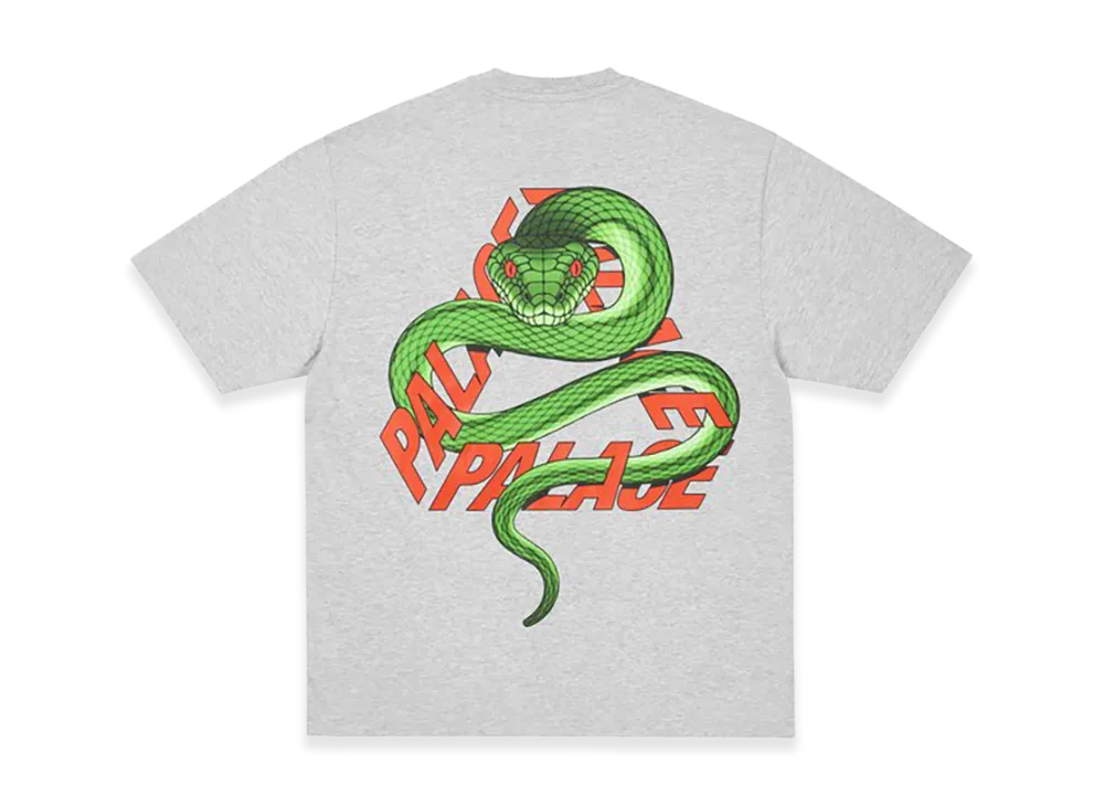PALACE Snakey P3 T Shirt "Grey Marl"
