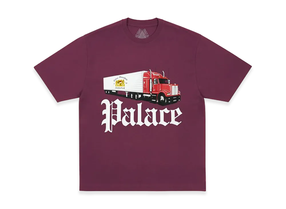 PALACE Truck Off T Shirt "Rich Wine"
