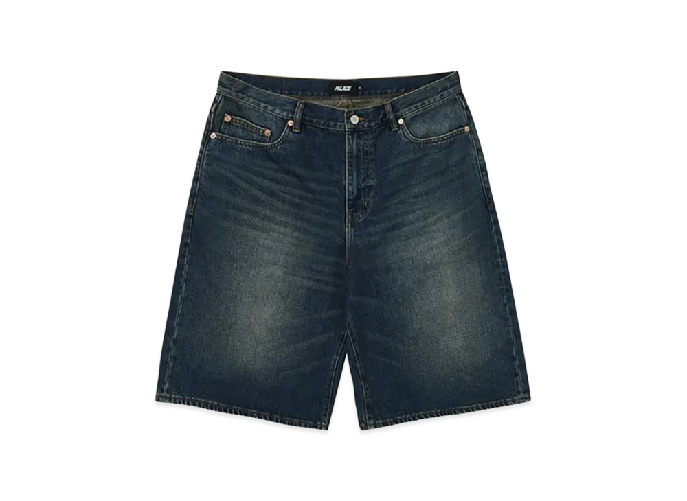 PALACE Baggy Jean Short "Dark Stone Wash"