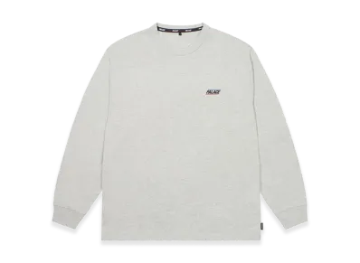 PALACE Basically A Longsleeve "Grey Marl"