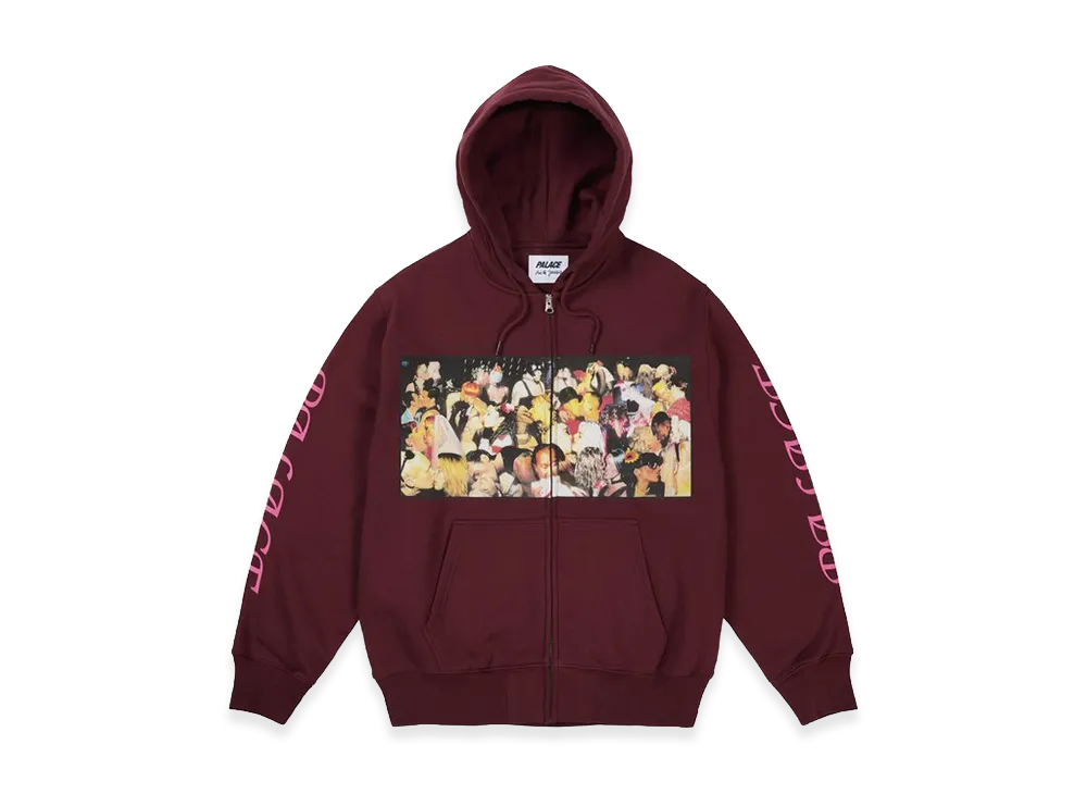 PALACE Dick Jewell Zip Hood "Rich Wine"