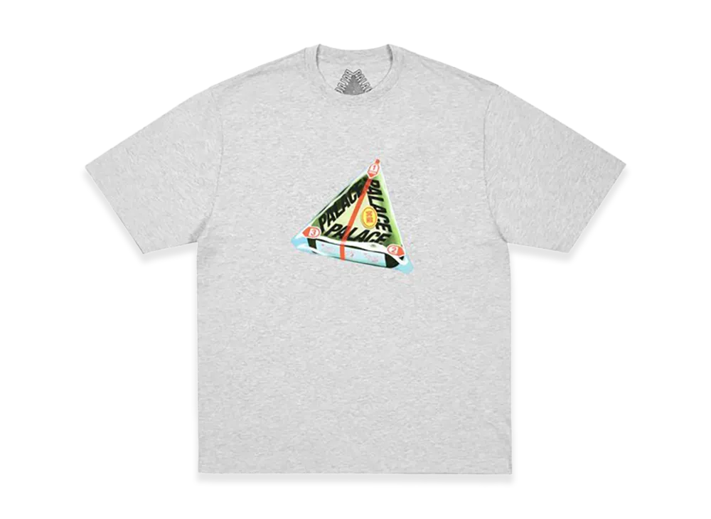 PALACE Tri Onigiri T Shirt "Grey Marl"