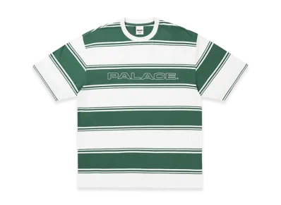 PALACE Tidy Stripe T Shirt "Green"
