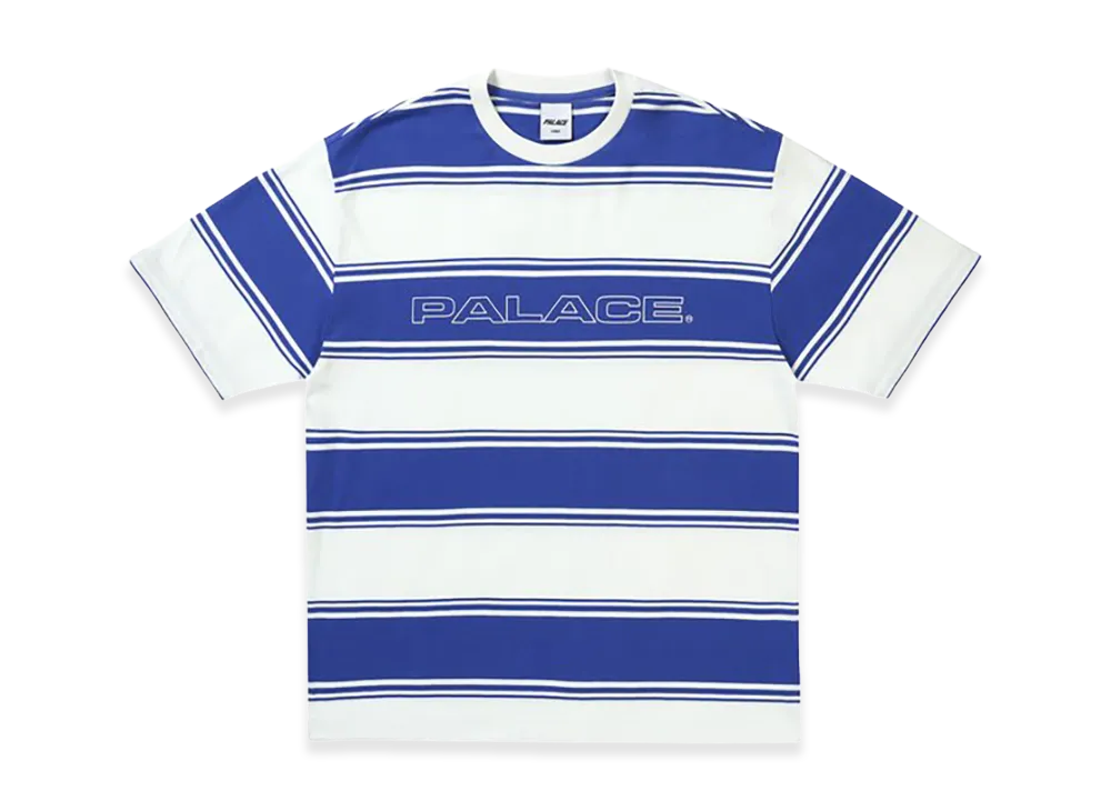 PALACE Tidy Stripe T Shirt "Blue"