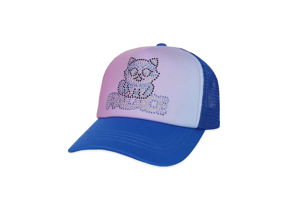 PALACE Kitty Rhinestone Trucker "Blue"