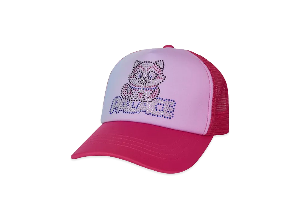 PALACE Kitty Rhinestone Trucker "Sweet Pink"