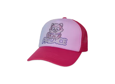 PALACE Kitty Rhinestone Trucker "Sweet Pink"