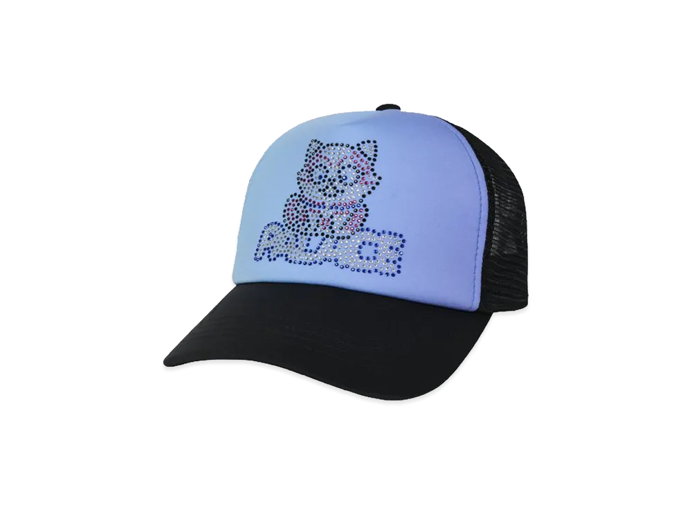 PALACE Kitty Rhinestone Trucker "Black"