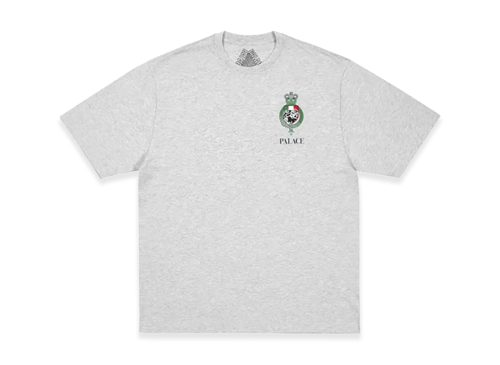 PALACE Heavy Crest T Shirt "Grey Marl"