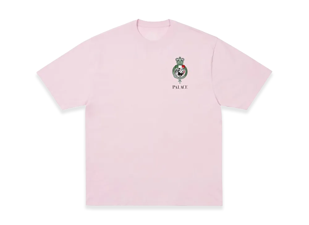 PALACE Heavy Crest T Shirt "Sweet Pink"