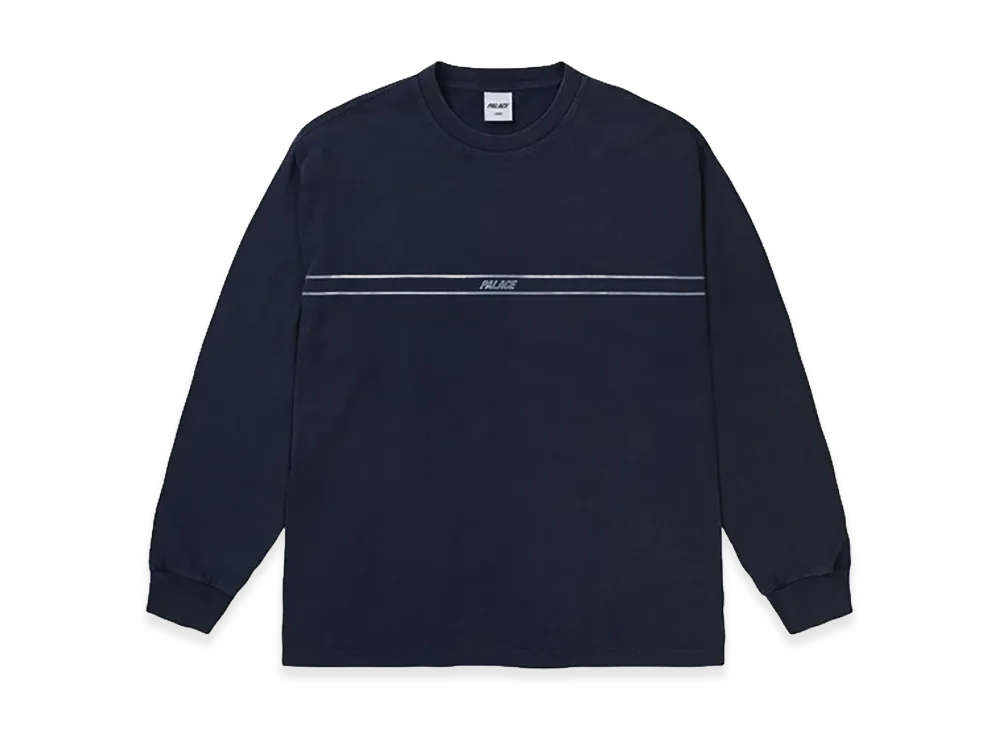 PALACE Pigment Font Longsleeve "Navy"