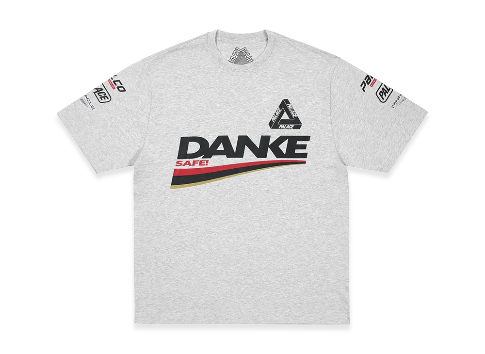 PALACE Danke T Shirt "Grey Marl"