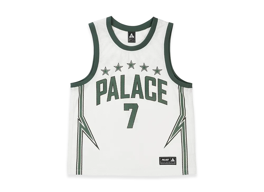PALACE Lightning Basketball Vest "White/Green"
