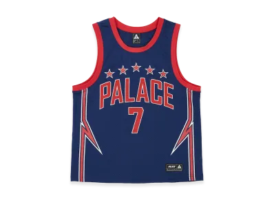 PALACE Lightning Basketball Vest "Navy/Red"