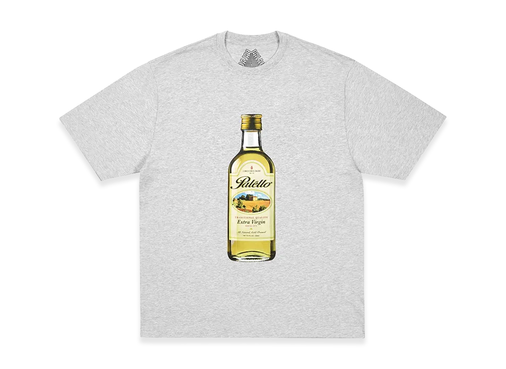 PALACE Extra Virgin T Shirt "Grey Marl"