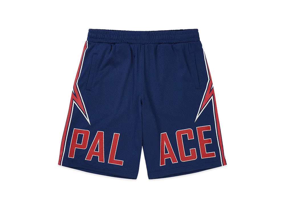 PALACE Lightning Basketball Short "Navy/Red"