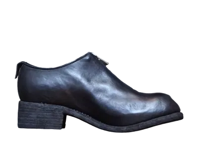 GUIDI Decollete Horse Full Grain Leather "Black" PL0FZ Leather Sole