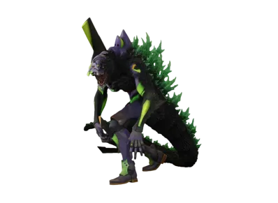 Plex Godzilla vs. Evangelion Toho 30cm Series Evangelion Unit 01 G Awakening Form Renewal Ver.