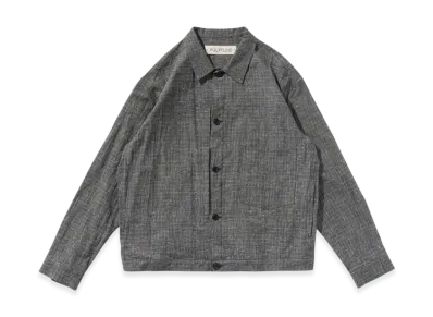 POLYPLOID Trucker Jacket B "Charcoal Nep"