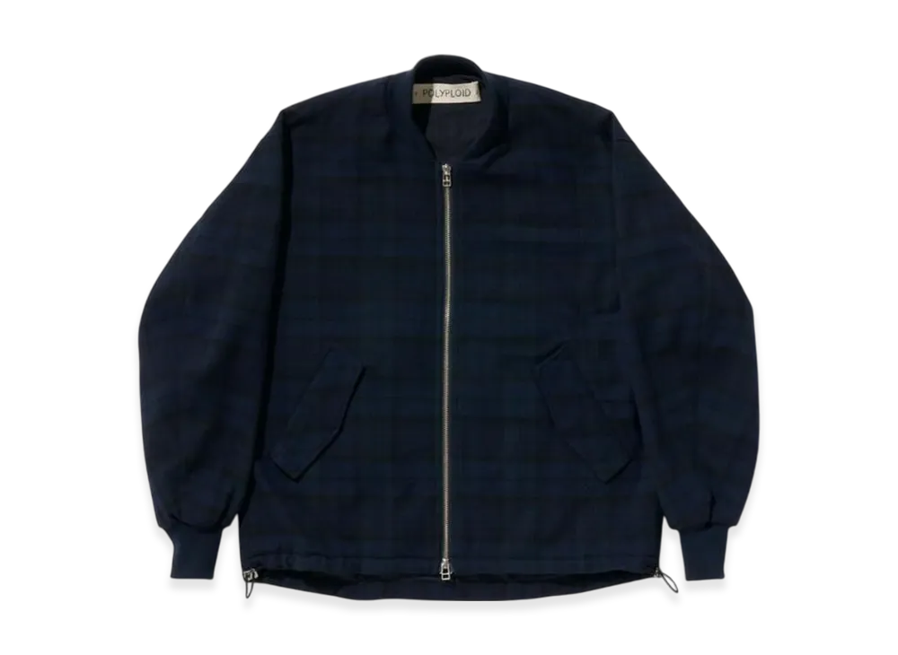 POLYPLOID Bomber Jacket C "Navy Check"