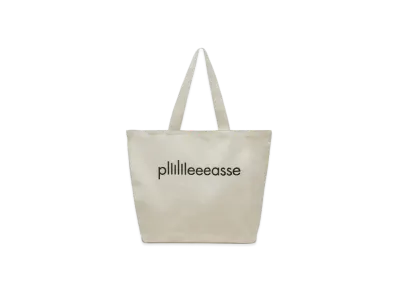 plllllleeeasse Logo Tote Bag "Natural"
