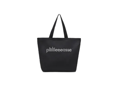 plllllleeeasse Logo Tote Bag "Black"