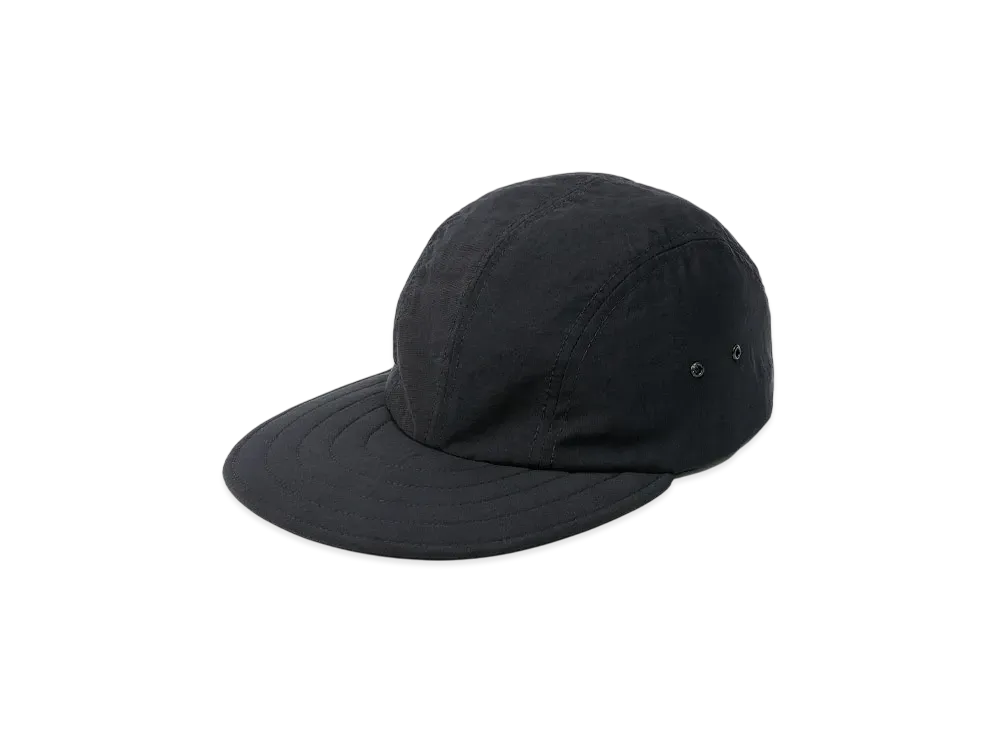 plllllleeeasse Supplex Nylon 4 Panel Long Bill Cap "Black"