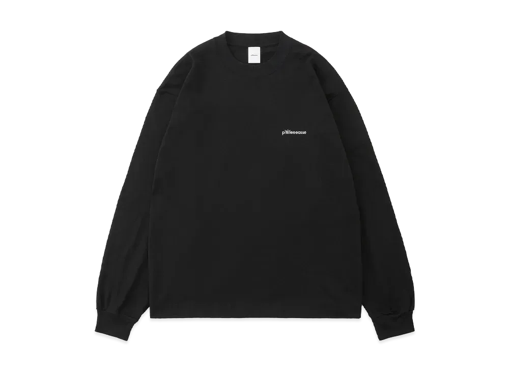 plllllleeeasse Long Sleeve T Shirt "Black"