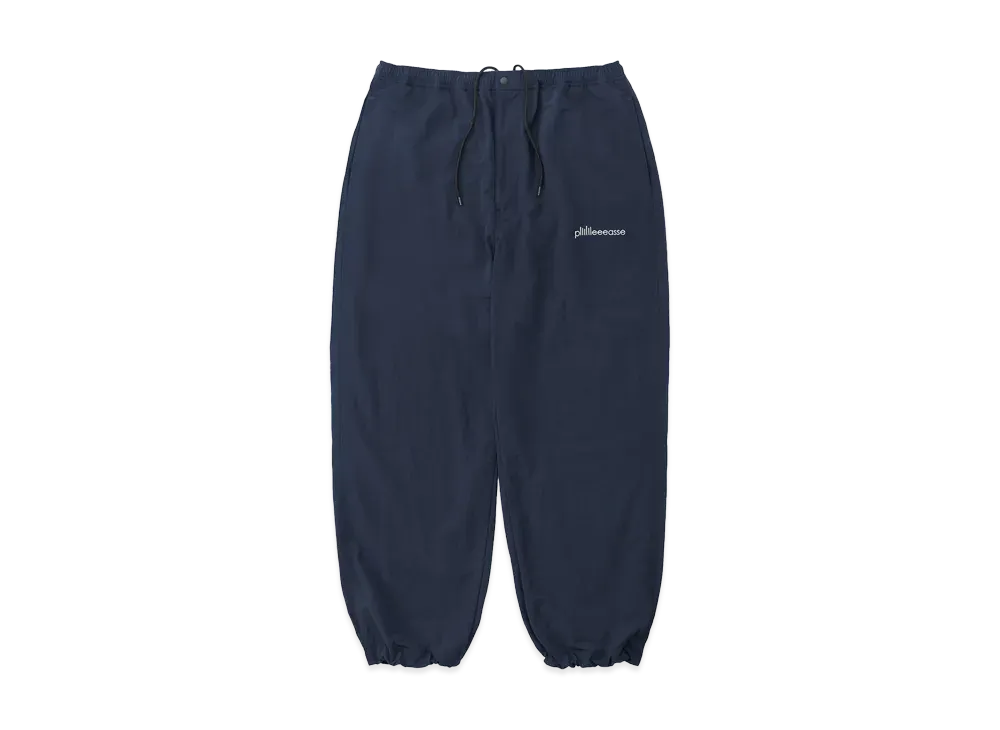 plllllleeeasse nylon track pants NAVY