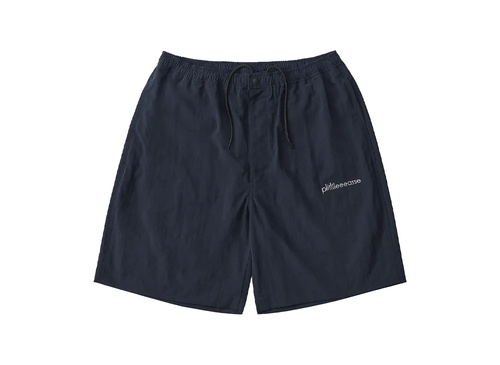 plllllleeeasse Nylon Track Shorts "Navy"