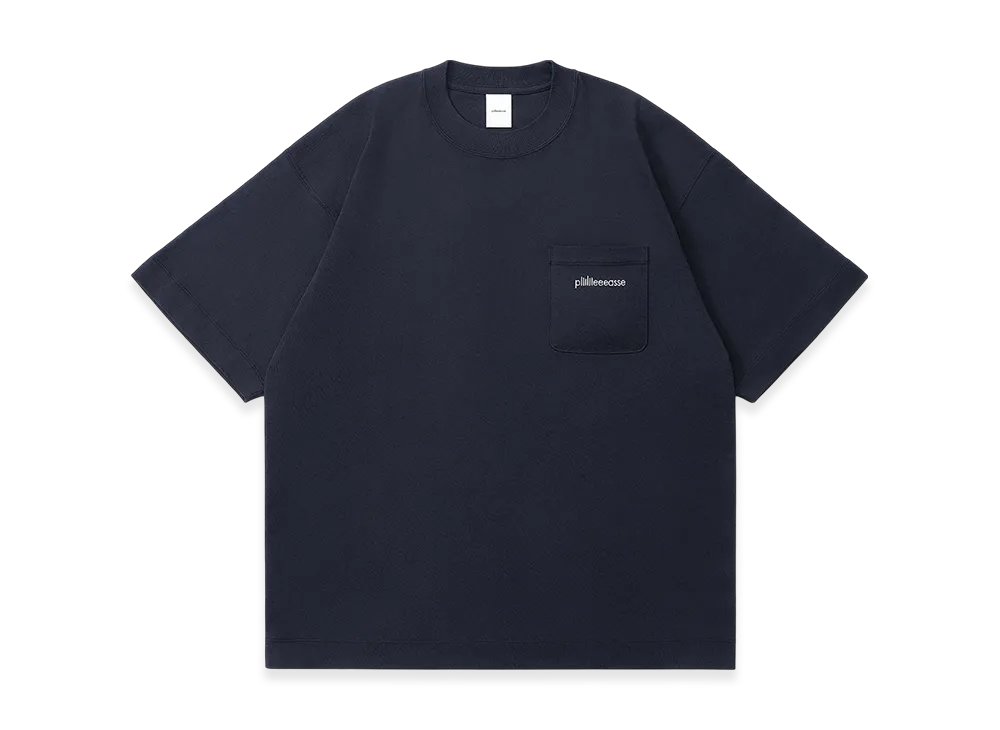plllllleeeasse Short Sleeve Pocket Tee "Navy"