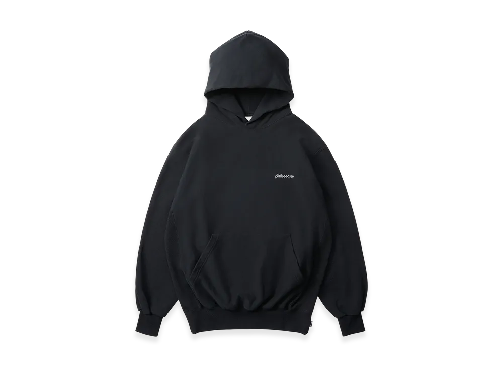 plllllleeeasse crossgrain hooded sweatshirt "Black"